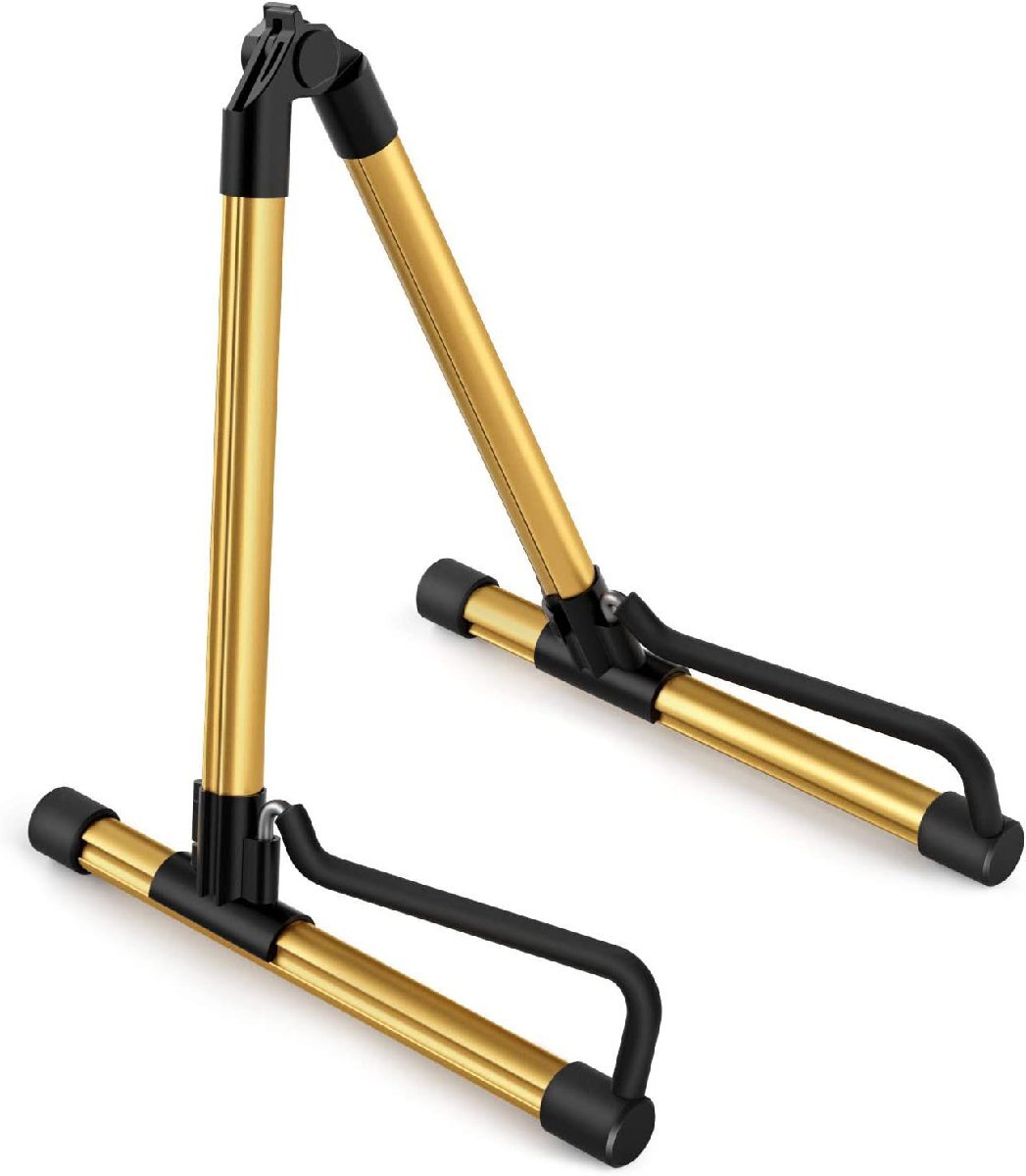 ギタースタンド 折畳式 安定耐久 軽量 アルミ製 ギターホルダー 置き型拍卖