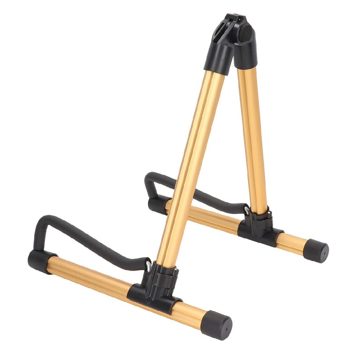 ギタースタンド 折畳式 安定耐久 軽量 アルミ製 ギターホルダー 置き型 3個拍卖