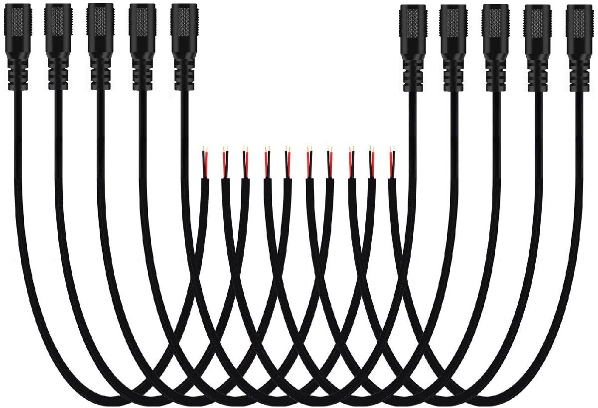 メス DC電源ケーブル 5.5x2.1mm プラグ プラグ電源供給ケーブル拍卖