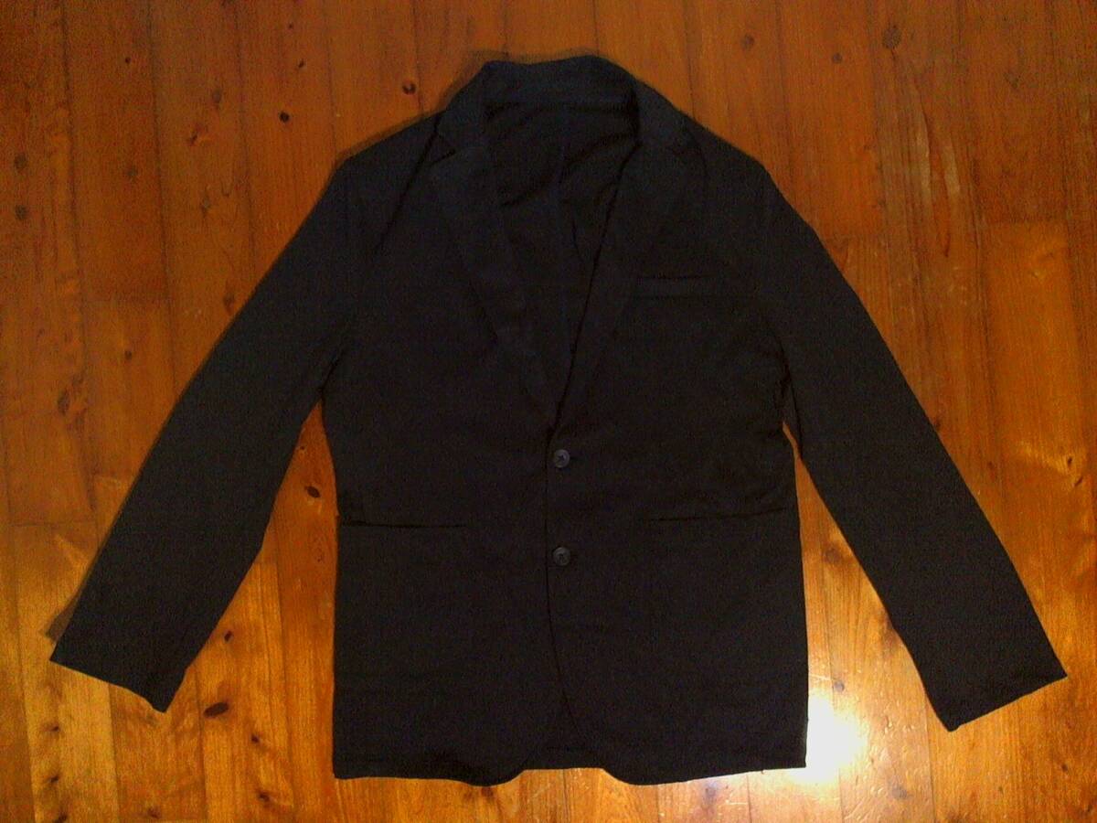 ☆ジュン レッド【j.n.r.d JUNRED TOKYO】2ツ釦 シングル アンコンジャケット LL 濃紺 ネイビー拍卖