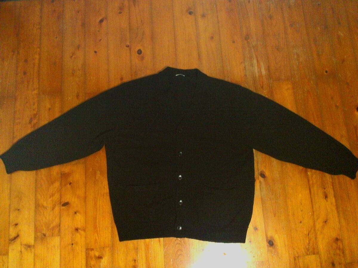 ☆美品☆ジーユー【GU】ラムブレンドVネック カーディガン(長袖) XL 黒 ブラック拍卖