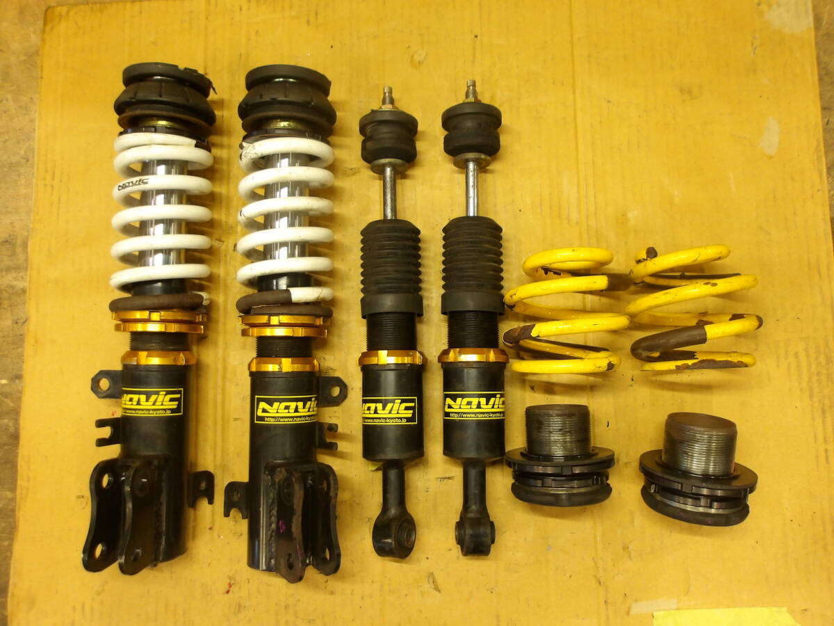 ⑦7718) HA36S アルト Navic オリジナル 車高調 キット HA36V 全長式 減衰調整機能付 固着無し フルタップ 減衰 ナビック ワークス RS 拍卖