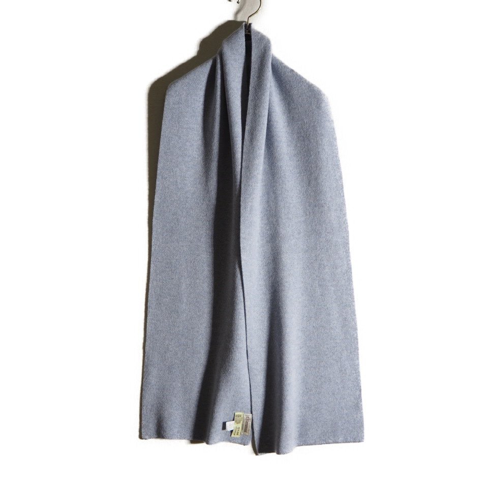 P7150f4 ■Glenmac グレンマック■ 英国製 カシミヤ マフラー ブルー / メンズ ストール カシミア スコットランド製 秋冬拍卖