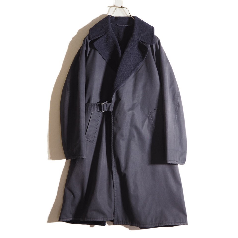 R3340z5 ■COMOLI コモリ■ 16AW ウールナッピング タイロッケンコート ネイビー 0 / J03-04005 トレンチ ウールライニング 紺 秋冬拍卖