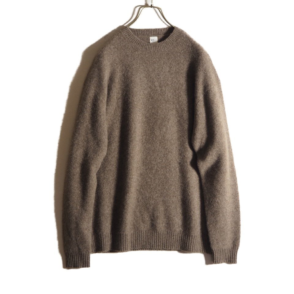 R0548f25 ■Ron Herman ロンハーマン■ ヤクウール プルオーバーニット ブラウン M / メンズ ウールニット クルーネック 茶 秋冬拍卖