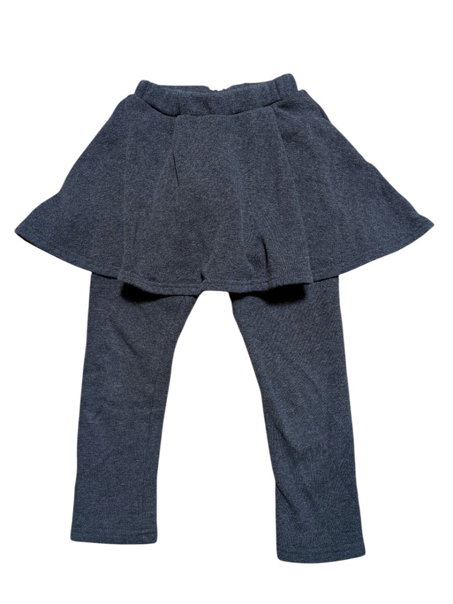 Petit main プティマイン 裏起毛スカートパンツ スカート付きレギンス 110 スカッツ スカパン拍卖