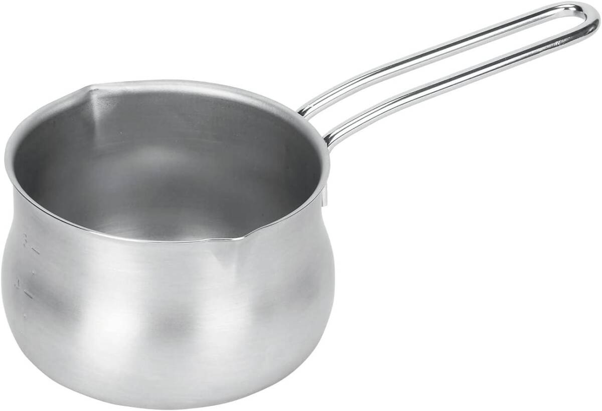 パール金属 ミルクパン 14cm つぼ型 ステンレス製 目盛付 日本製 IH対応 サティーナ HB-6325拍卖