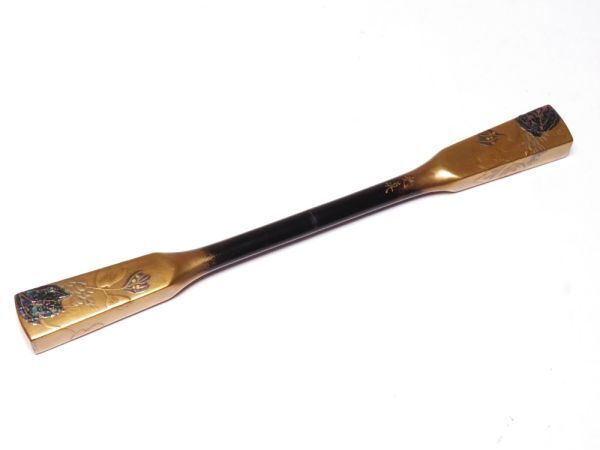 【12131】和装小物 大正~昭和 花図蒔絵 笄(初品・買取品)拍卖