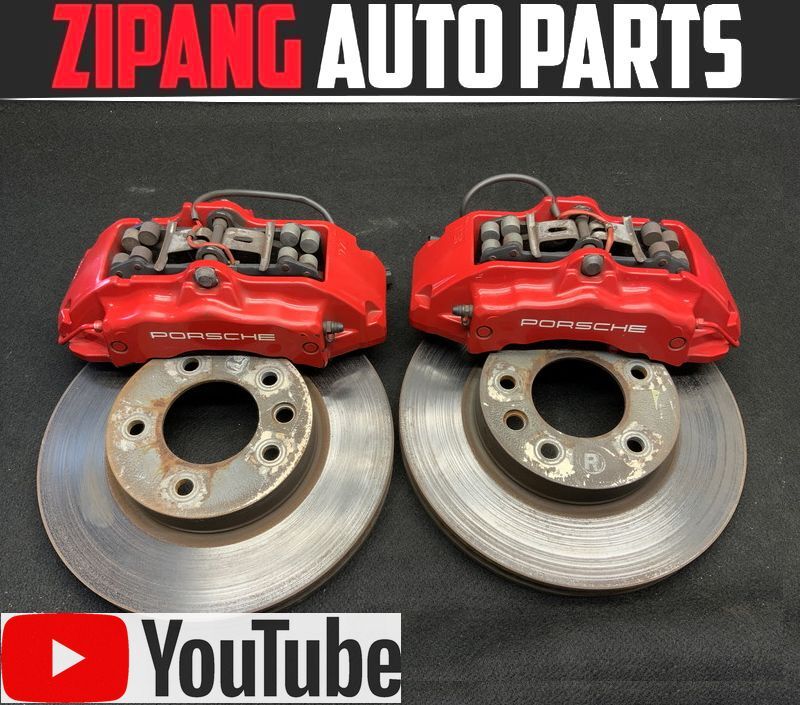 PR003 9P ポルシェ カイエン 4WD 純正 ブレンボ 6POT フロント ブレーキ キャリパー/ローター ★左/右 ◆330mmΦ 【動画あり】◎拍卖