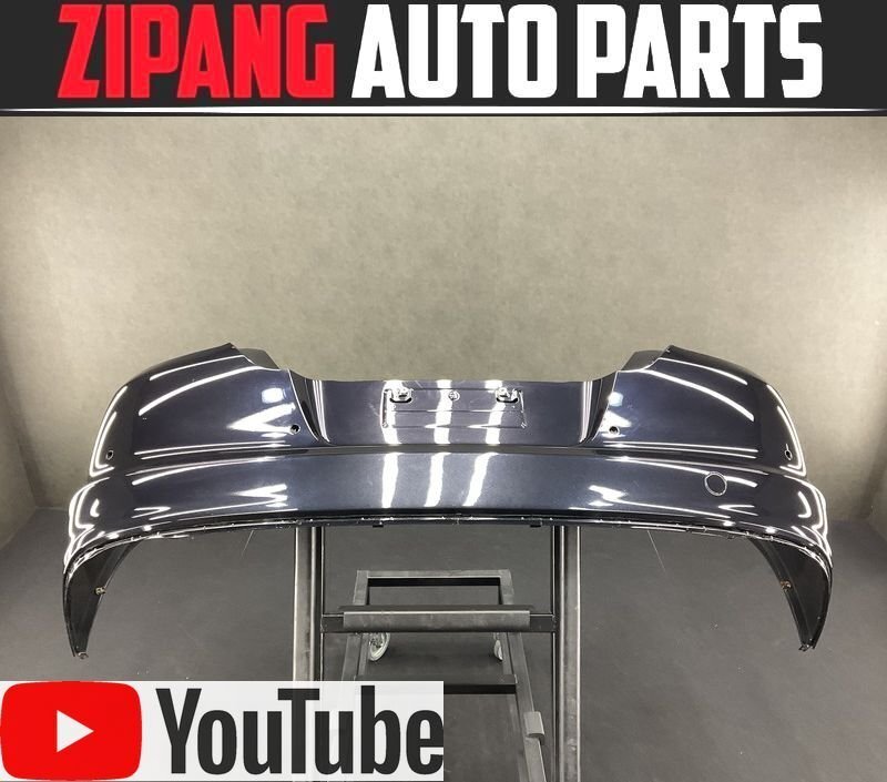 PR005 970 パナメーラ 4 純正 リア バンパー ◆C9Z バサルトブラックM ▲下側/デュフューザー欠 【動画有り】○ ★即決拍卖