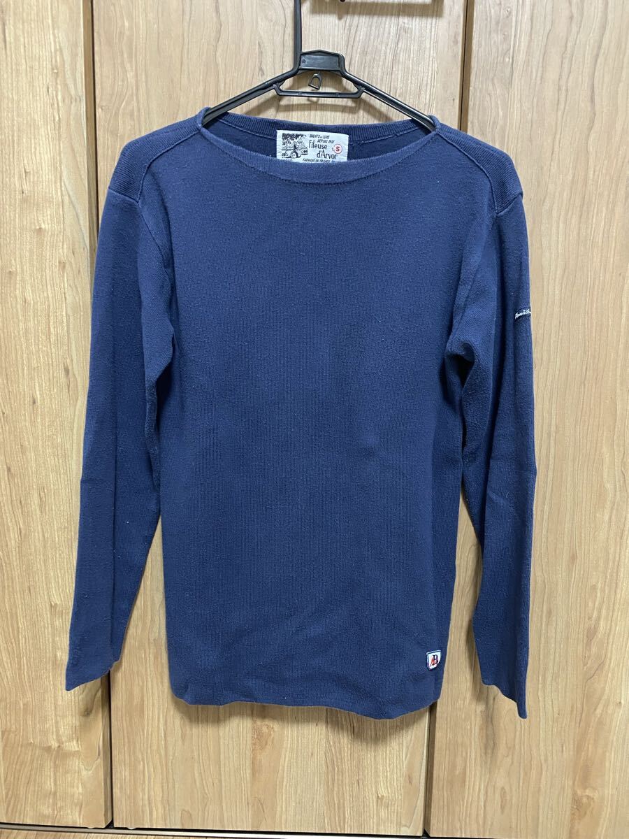 フィールズダルボー ボーイズマーケット 別注 ネイビー Sサイズ カットソー リゾルト セントジェームス拍卖