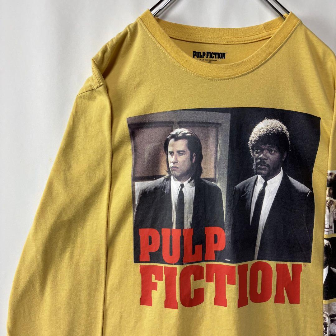 パルプ・フィクション ロングTシャツ タランティーノ Lサイズ ムービーT イエロー拍卖