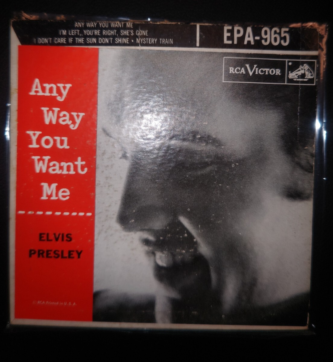 1956年 エルヴィスプレスリー US盤 オリジナル EP' Anyway You want me EPA-965 Elvis Presley エルビス ロカビリー 針飛無 当時物拍卖