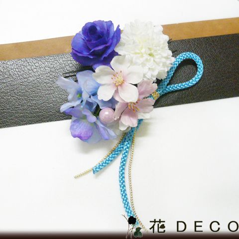 髪飾り 花 菊とミニバラ桜 白 青 ピンク 卒園 卒業式 マム フラワー 袴 浴衣 七五三 祭り (1)(2)拍卖