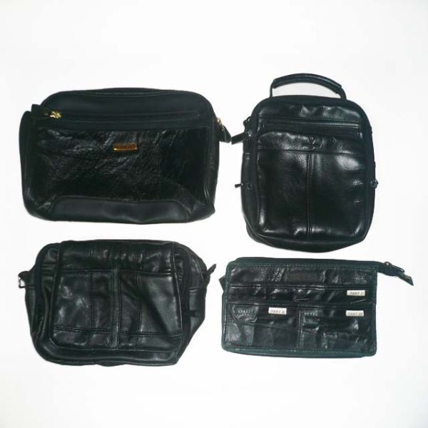 セカンドバッグ4点セット 黒 小物整理 メンズ 紳士 (y12)拍卖
