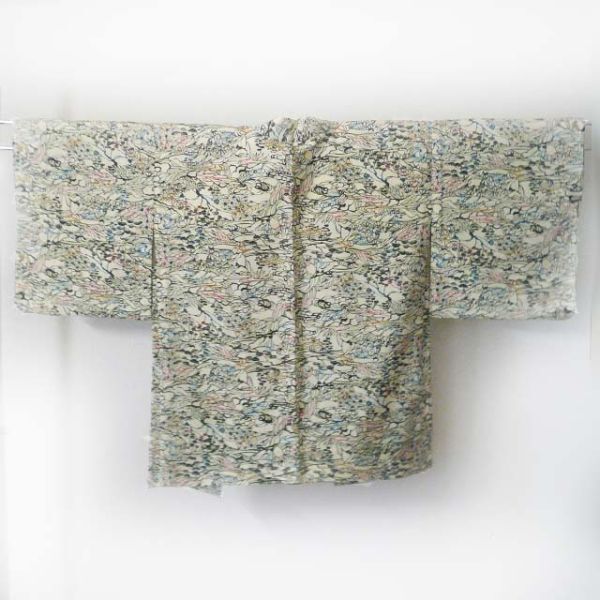 和装 羽織 単衣 型染め 紅型 仕立て上がり 女性 着物 ▽拍卖