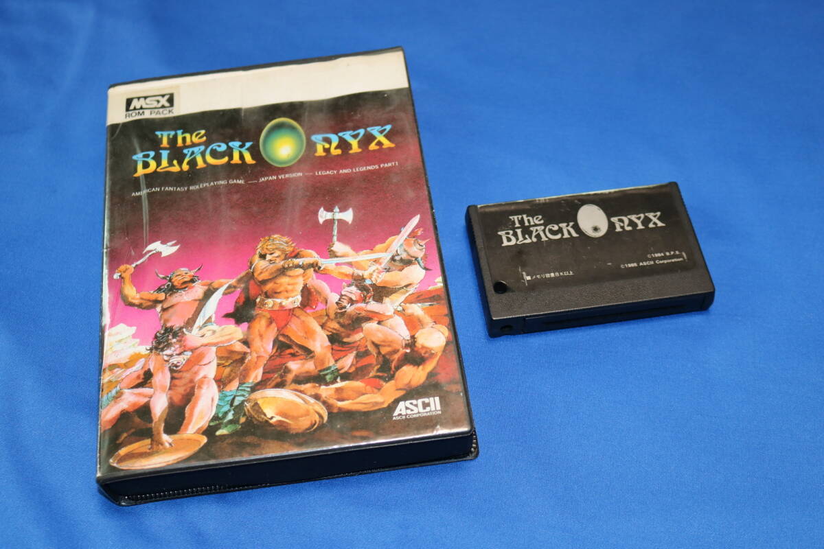 MSX ザ・ブラックオニキス The BLACK ONYX アスキー ASCII レトロゲーム カートリッジ ROMソフト 拍卖