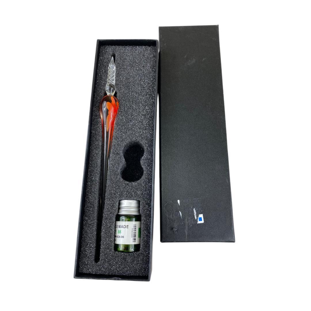 ガラスペン 万年筆 サインペン 透明 文房具 cc735拍卖