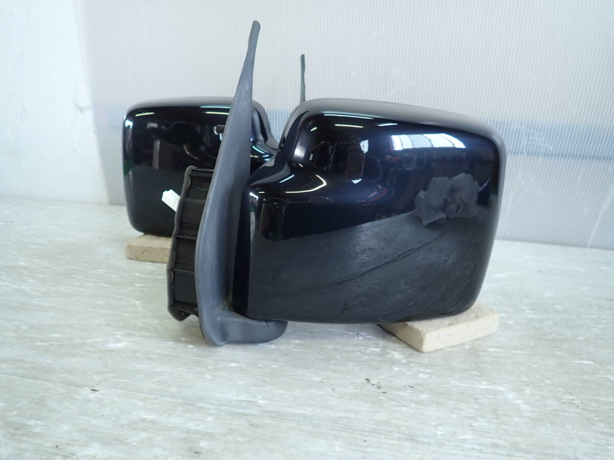 【動作確認済み】 DA64V/DA64W エブリィ 純正 左右 電動 ドア ミラー ZJ3 ブルーイッシュブラックパール 7ピン用 68H5【25-1258】拍卖