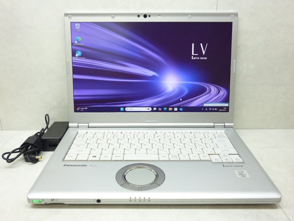 ☆1円☆第10世代☆CF-LV9T11VS☆Core i7 1.10GHz/16GB/SSD512GB/累積8530/高解像度1920×1080/無線/WAN/カメラ/Office/Win11 DtoD領域☆拍卖