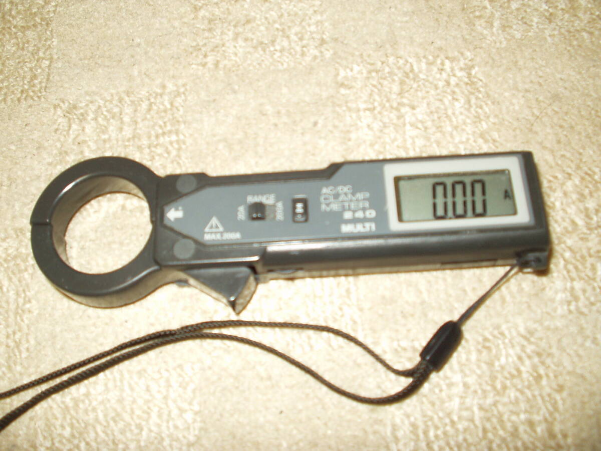 マルチ AC/DCクランプメーター 交流直流電流計 240 中古動作品 CTズレあり拍卖