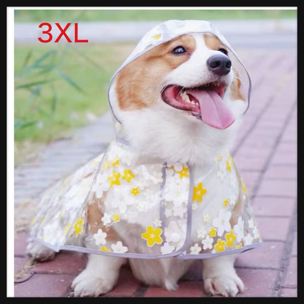 【開封のみ】MIIAOEE(ミャウイー)★犬 レインコート 中型犬 ポンチョ 通気メッシュ 犬カッパ柴犬 犬用レインコート 犬 雨具 3XL拍卖