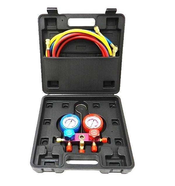 R410A、R32 マニホールドゲージキット ◎◎ゲージマニホールド ☆空調工事、ルームエアコンの取付に拍卖