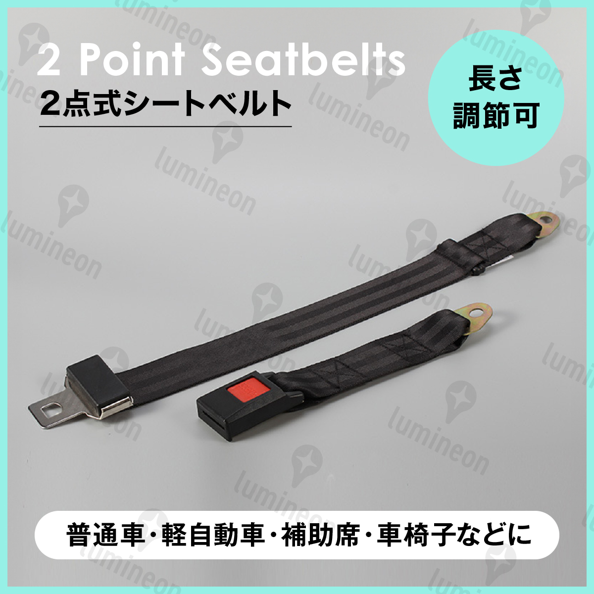 2点式 シートベルト 後付け 旧車 後部座席 助手席 補助席 交換 汎用 120cm 安全ベルト バス ビンテージカー カー用品 車内 中古車 g168 2拍卖