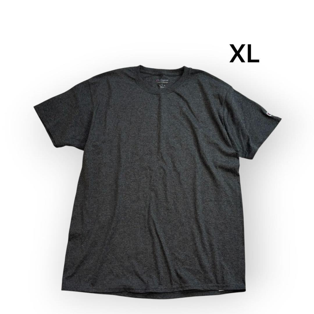 Champion チャンピオン 半袖 Tシャツ 無地 ダークグレー 大きいサイズ メンズXL拍卖