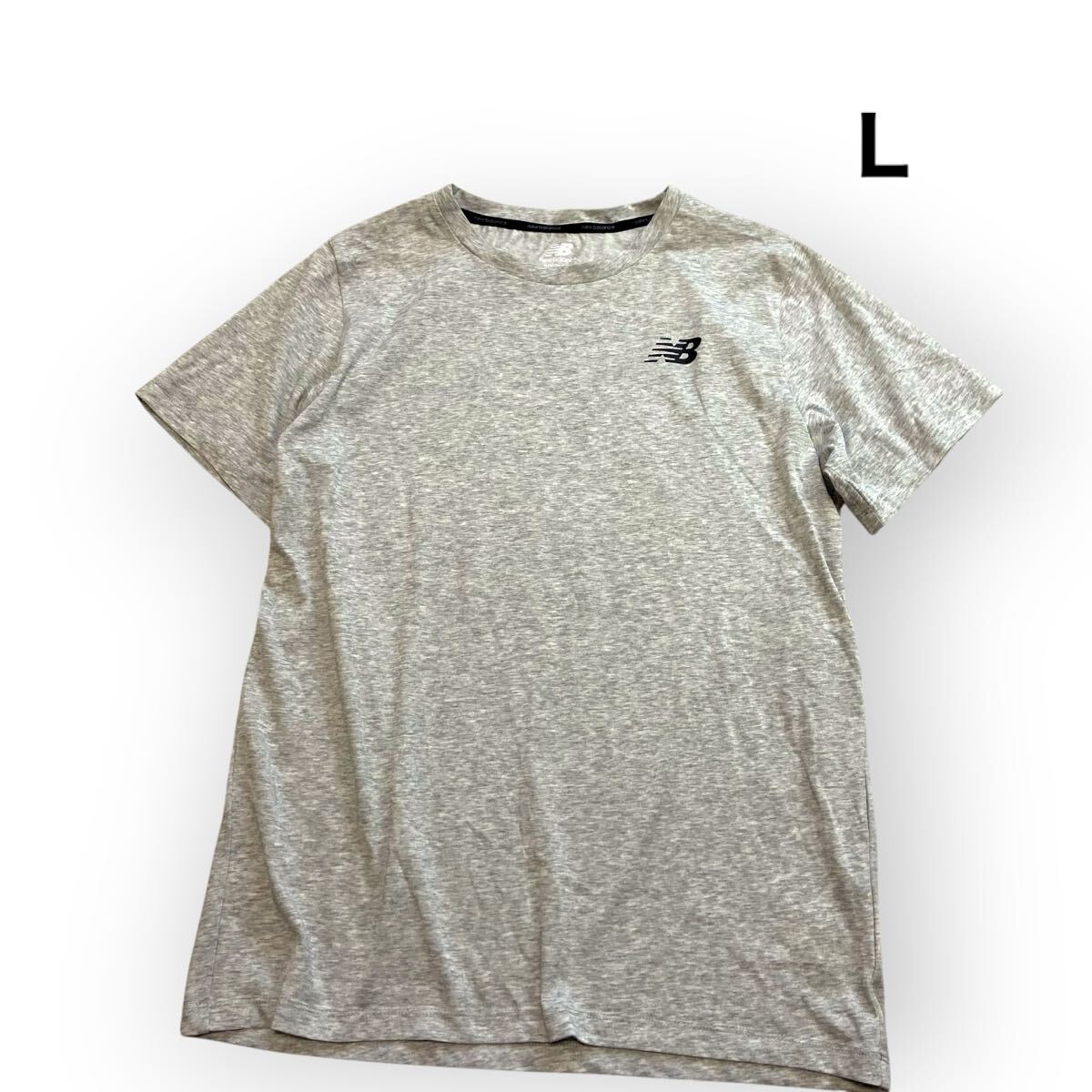 New Balance ニューバランス 半袖 Tシャツ グレー レディースメンズL拍卖