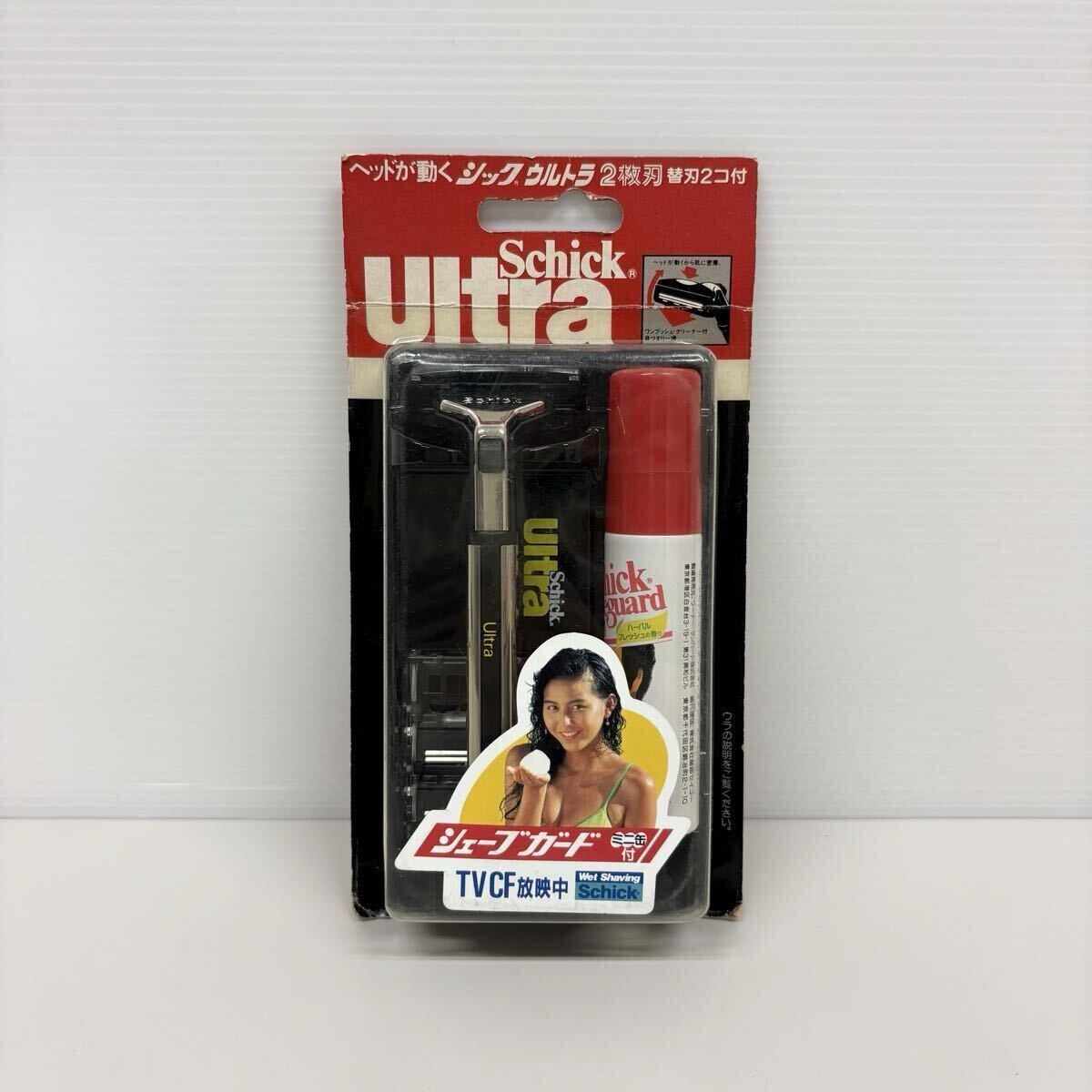 未開封品 シック ウルトラ 2枚刃 替刃2コ付き UT-500 SG付 T字カミソリ 剃刀 schick ultra拍卖