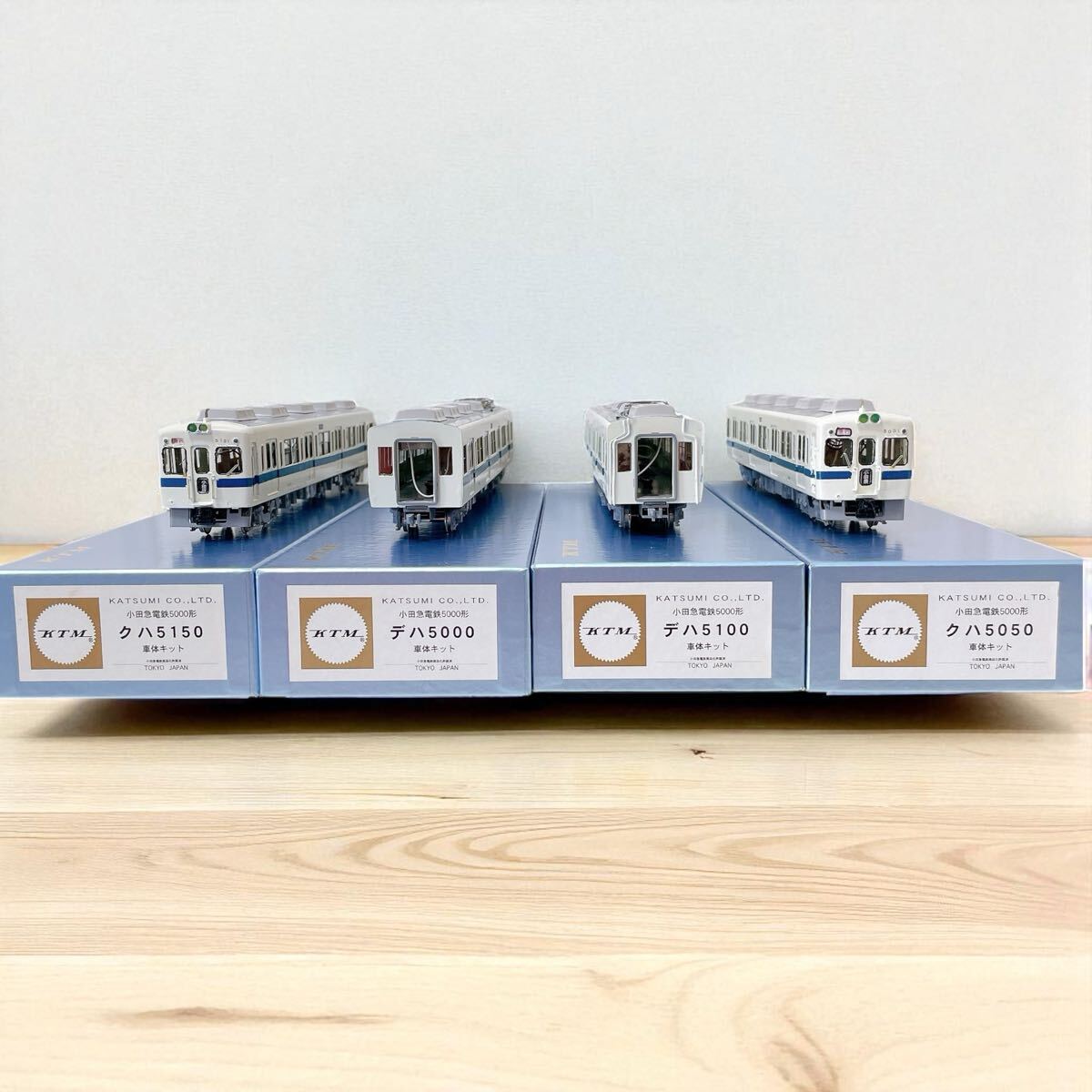 KTM カツミ HOゲージ 鉄道模型 小田急 小田急電鉄 5000形 車体キット 完成品 4両セット まとめ 先頭車 中間車 美品 エンドウ 模型拍卖