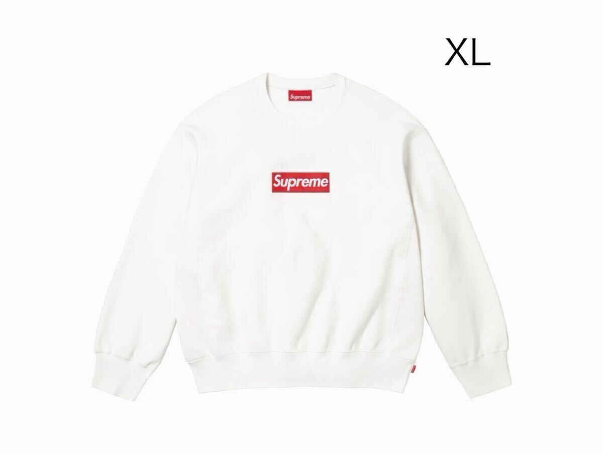 【未使用タグ付】シュプリームWashed Box Logo CrewneckシュプリームボックスロゴクールネックXL拍卖