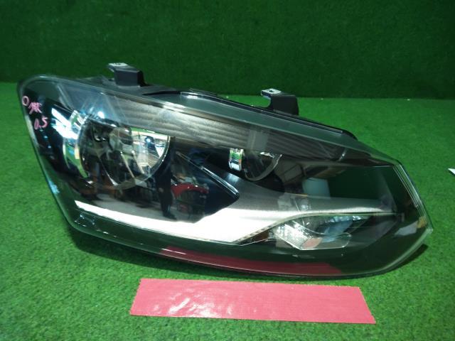 VW ポロ DBA-6RCBZ 右 ヘッド ライト ランプ LP3G拍卖