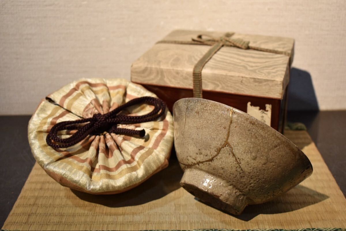 【GE】R350【コレクター所蔵品】《名品》時代 井戸茶碗/中国古玩 朝鮮美術 茶道具 骨董品 時代品 美術品 古美術品 ss拍卖