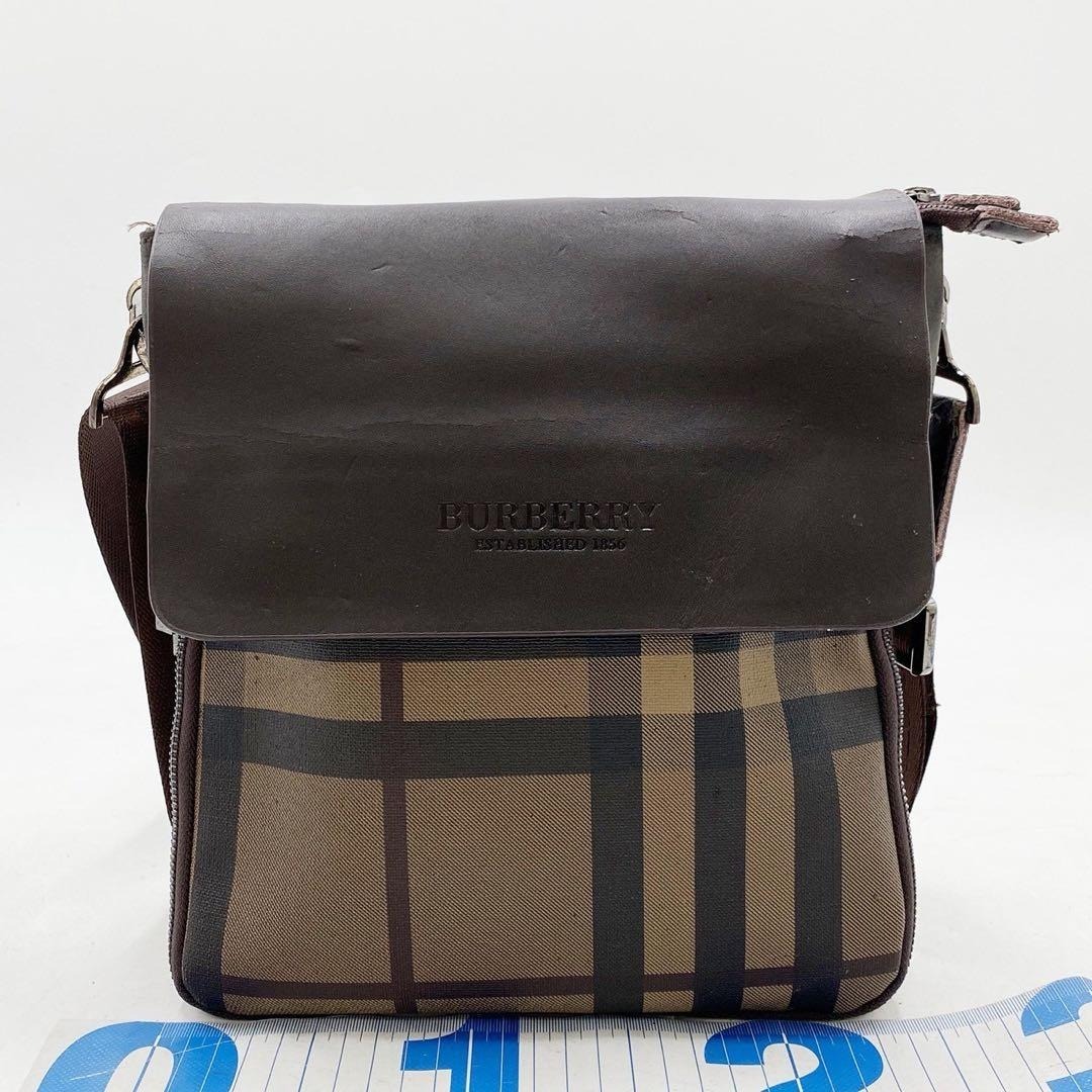 バーバリー メガチェック ショルダーバッグ PVC拍卖