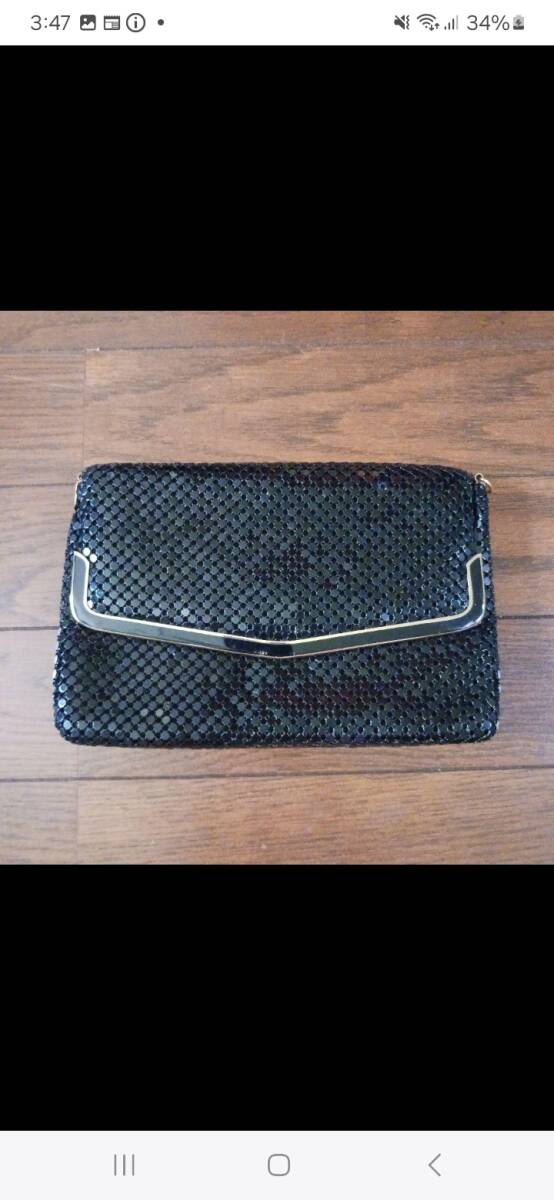 パーティーバッグ クラッチバッグ 金 黒拍卖