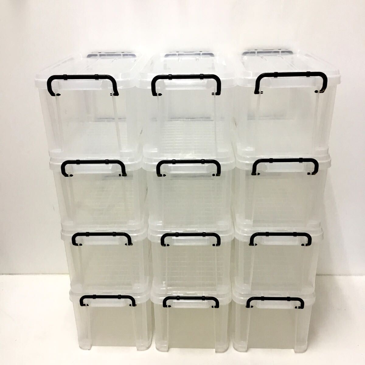 昆虫用飼育ケース  産卵セットなどに カインズ フタ付ハードコンテナ #11 クリア 12個セット 中古品 洗浄済み拍卖