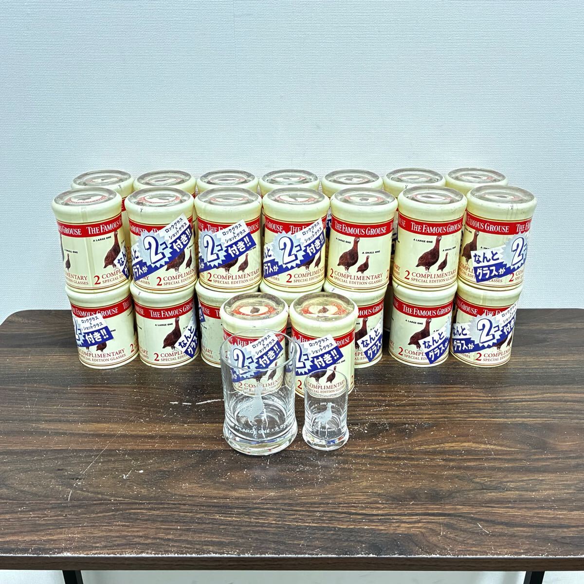 ◇31点セット◇The Famous Grouse フェイマスグラウス グラス2点セット ロックグラス ショットグラス コップ ガラス 管4279拍卖