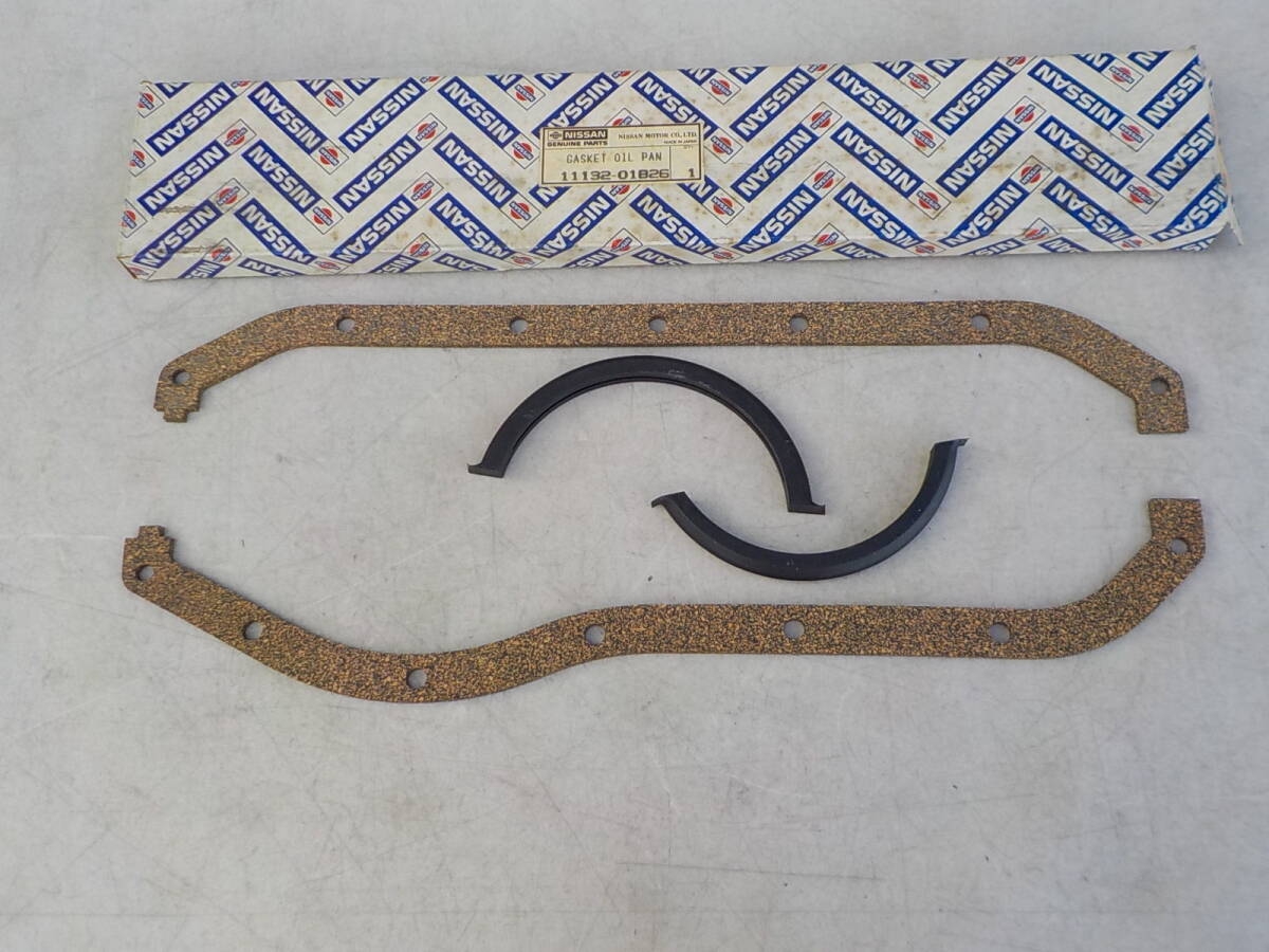 ニッサン マーチ K10 オイルパン ガスケット セット 純正新品 当時物 ターボ Be-1 パオ フィガロ NISSAN DATSUN Micra 11132-01B26拍卖