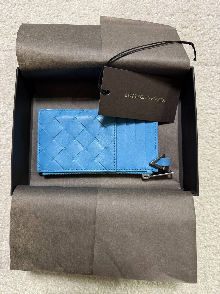 ボッテガヴェネタ イントレチャート カードホルダー付きコインケース拍卖