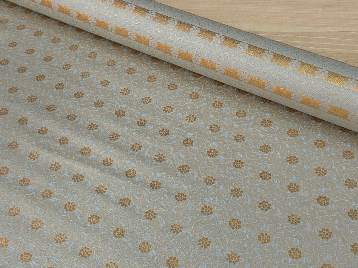 No.223 表装表具用裂地 飛金 切り売り1m 掛軸屏風額衝立パッチワーク手芸ハンドクラフトなどに 検)金襴緞子正絹唐草牡丹88ヶ所集印拍卖