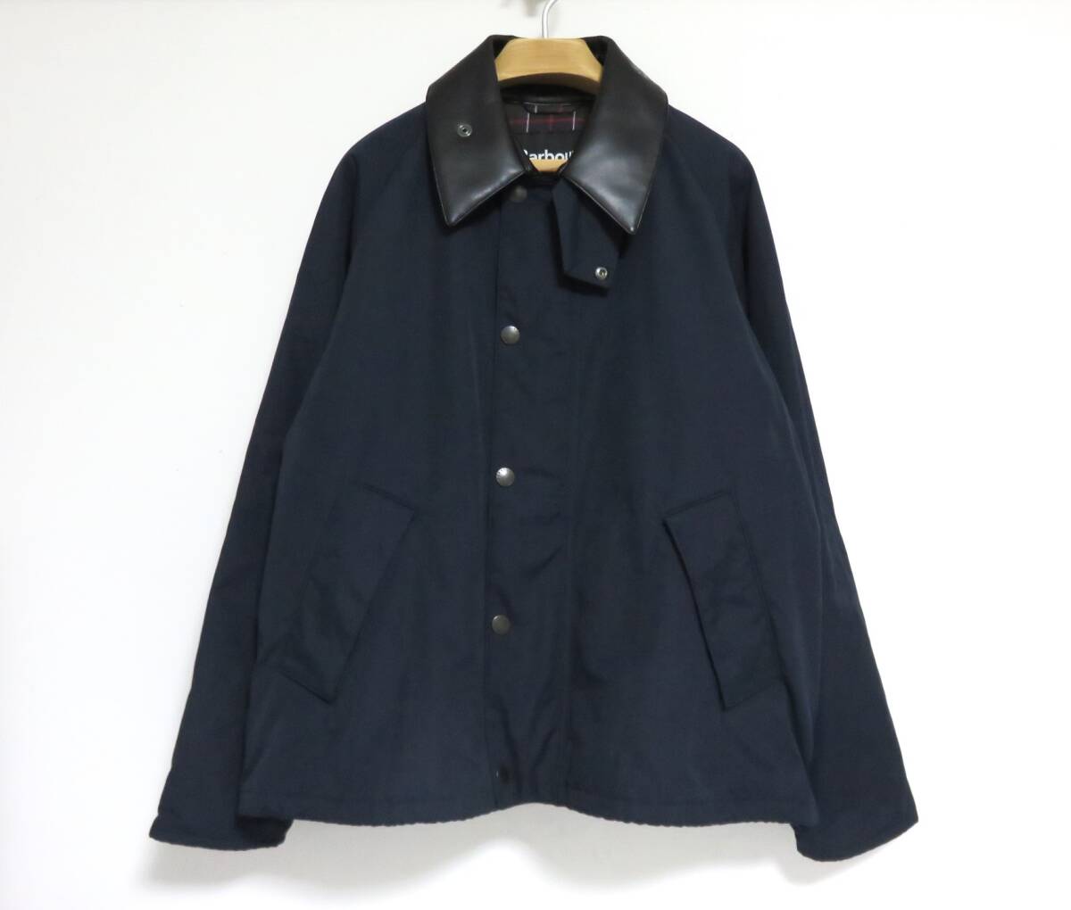 URBAN RESEARCH 別注 Barbour 襟 切り替え ジャケット 40 ネイビー バブアー アーバンリサーチ TRANSPORT トランスポート 中綿拍卖