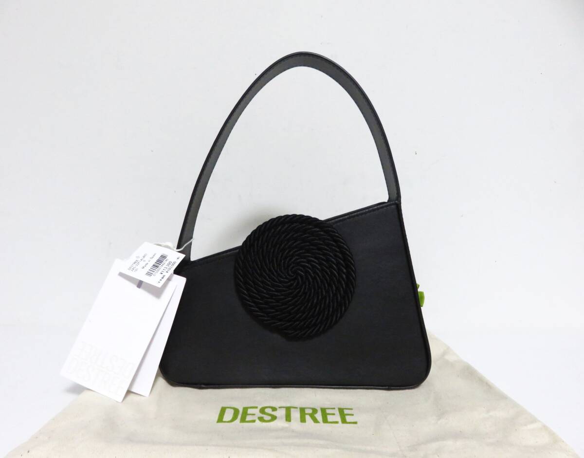 送料無料 定価11.3万 新品 DESTREE ALBERT S PASSEMENTERIE ブラック スペイン製 デストレー ハンド バッグ トート拍卖