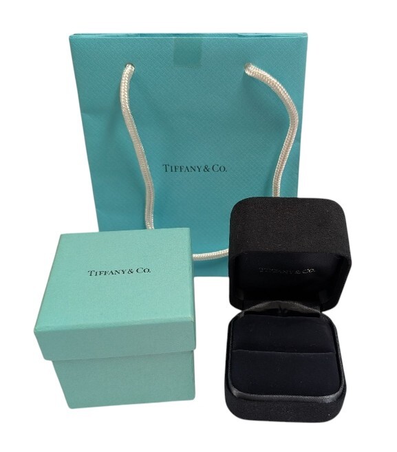 ティファニー リング用 リングケース 箱 ケース 指輪用 TIFFANY 紙袋 指輪ケース ボックス BOX 【中古】拍卖