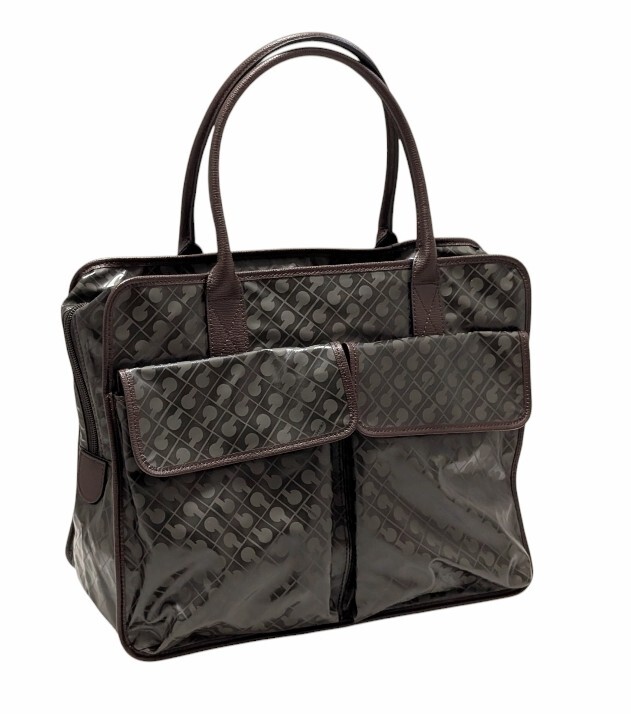 新品同様 ゲラルディーニ トートバッグ ハンドバッグ ソフティ SOFTY ダークブラウン GHERARDINI 【中古】拍卖