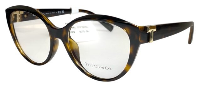 未使用 ティファニー 眼鏡 メガネフレーム ティファニーT べっ甲柄 レディース 眼鏡 伊達メガネ TIFFANY 【中古】拍卖