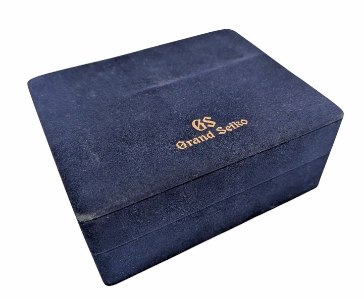 グランドセイコー Grand Seiko 空箱 腕時計用ヴィンテージ アンティーク ボックス BOX ネイビー 【中古】拍卖