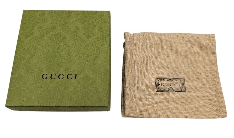 グッチ 箱 保存袋 小物用 財布用 キーホルダー用 空箱 化粧箱 空き箱 グリーン BOX 【中古】拍卖