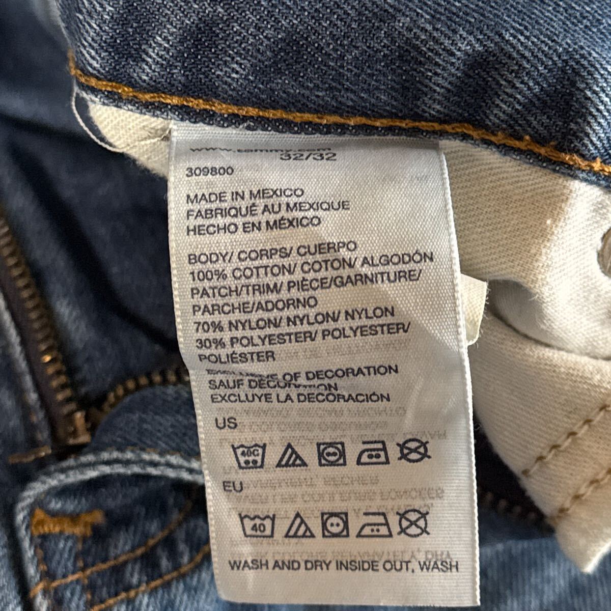 Wrangler AUTHENTICS デニムパンツ ZM200LS ストレート 30×30 メキシコ製 100%コットン拍卖